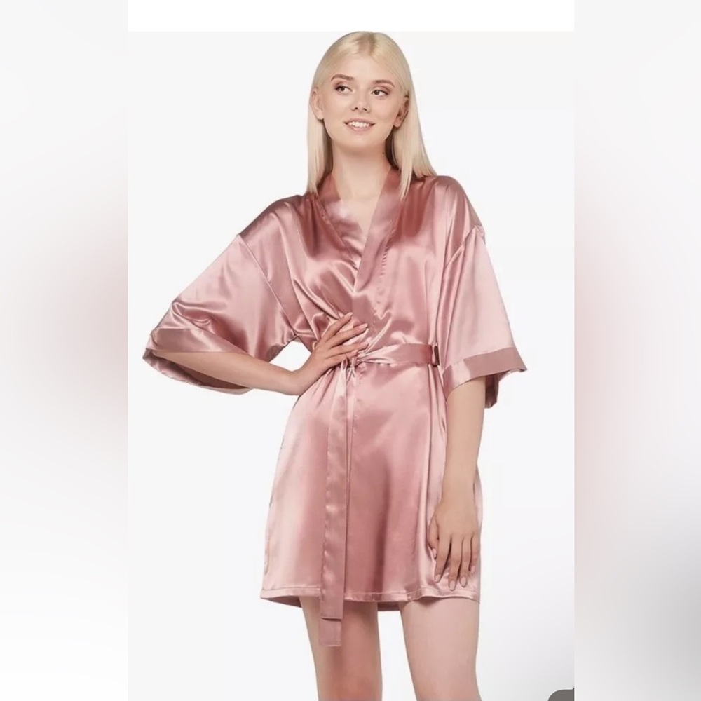 turquaz Satin robe Size M 8/10
